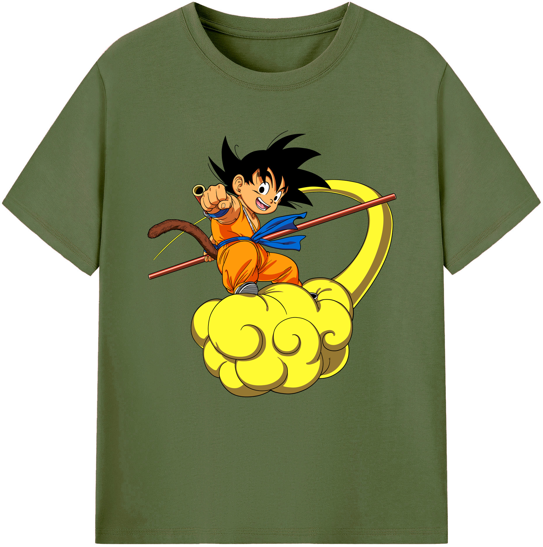 （画像用） ドラゴンボール 孫悟空（そん ごくう）Son Goku カカロット DRAGON BALL Kakarotto 綿100％半袖Tシャツ（フロントプリント）